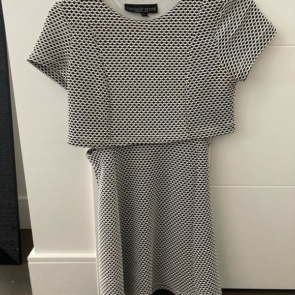 Topshop grey patterned dress - Picture 1 of 2